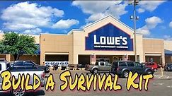 EDC / Survival Shopping at Lowe's Home Improvement Store - Survival Kit Build!