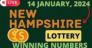 New Hampshire Day Lottery Results For - 14 Jan, 2024 - Pick 3 - Pick 4 - Powerball - Mega Millions