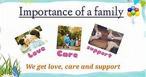 EVS Chapter My Family | Importance of a Family | Why Family Is Important To Us