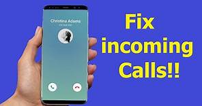 Incoming Calls are not Showing on the Screen but Phone is Ringing!!