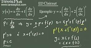 Ecuación diferencial de Clairaut