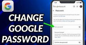 How To Change Google Password