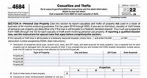 IRS Form 4684 walkthrough (Casualty & Theft Losses)
