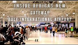 Inside Walk Through Addis Ababa's New Bole International Airport,Ethiopia.