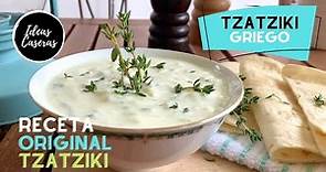 Receta Tzatziki Griego Original ‣‣ Cómo Hacer Salsa Tzatziki ‣‣ 15 Minutos