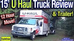 15' U Haul Truck Review Rental Box Van How To (Moving Furniture + Motorcycle + Tow Car)