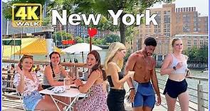 【4K】WALK New York Hudson River Park NY Travel vlog 4k video