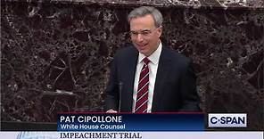 White House Counsel Pat Cipollone Begins Opening Arguments