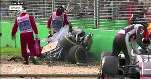 El español Alonso salvó su vida de milagro en un grave accidente en Australia