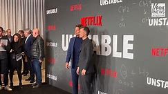 Rob Lowe and son John Owen walk the carpet at the premiere of Netflix’s ‘Unstable’