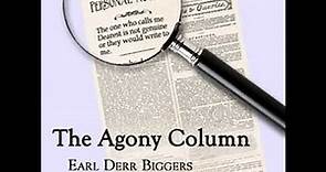 The Agony Column by Earl Derr BIGGERS read by peac | Full Audio Book