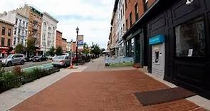 ⁴ᴷ⁶⁰ Walking Hoboken, NJ (Narrated) : Washington Street, Pier A, Transit Terminal, Elysian Park