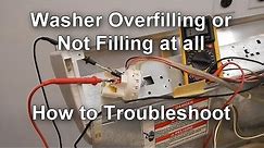 How to Test the Pressure Switch on your Washer - Not Filling or Overfilling with Water