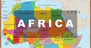 Map of Africa: Countries & Capitals with Photos and National Flags. Learn Geography #03