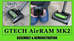 Gtech AirRam MK2 Cordless Vacuum Cleaner Assembly & Demonstration