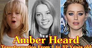 Amber Heard transformation From 1 to 32 Years old