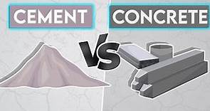Cement vs Concrete - Are they the same or different?