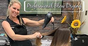 How To Professional Blow Dry With No Frizz | Salon Secrets and Techniques