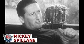 Mickey Spillane talks Mike Hammer, his writing process, and wealth, 1962