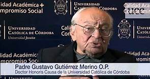 Entrevista al DHC por la UCC Gustavo Gutiérrez Merino