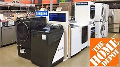 HOME DEPOT KITCHEN APPLIANCES REFRIGERATORS STOVES WASHERS SHOP WITH ME SHOPPING STORE WALK THROUGH