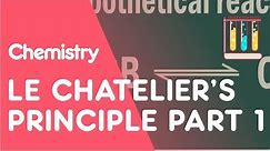 Le Chatelier's Principle Part 1 | Reactions | Chemistry | FuseSchool