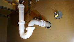 How to Plumb a Drain - Sink Drain Pipes