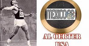 Al Oerter (USA) DISCUS 64.78 meters 1968 Olympics Mexico