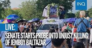 LIVE: Senate starts probe into unjust killing of Jemboy Baltazar