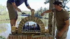 We made an outdoor bread oven!