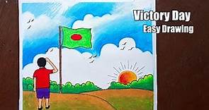 How to draw victory day scenery of 16 december 1971/Bangladesh History (Drawing video)