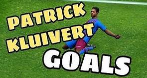 PATRICK KLUIVERT GOALS,Best finisher?How to use Kluivert, pes2021, efootball 2022