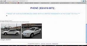 Craigslist Houston Used Cars - How to Search for Used Trucks and SUVs