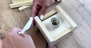 Come realizzare una lampada da comodino in legno 😍