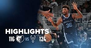 Memphis Grizzlies vs. Milwaukee Bucks Highlights | 10.20.23