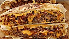 Cheeseburger Crunch Wrap| Better Than Taco Bell