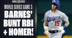 Bunt RBI & home run! Austin Barnes has unique performance in World Series Game 3!