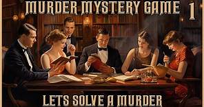 Murder Mystery Game / Death at The Boathouse / Lets Solve A Murder #1
