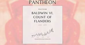 Baldwin VI, Count of Flanders Biography - Count of Hainaut and Count of Flanders