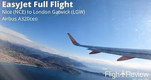 EasyJet Airbus A320ceo | Full Flight | Nice to London Gatwick