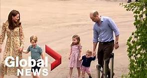 Prince William, Kate play with kids in garden at Chelsea Flower Show