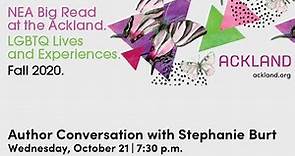 Author Conversation with Stephanie Burt
