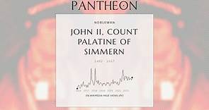 John II, Count Palatine of Simmern Biography