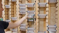 Organize Your Hardware! In the Wall Hardware Storage