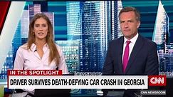 Driver survives death-defying car crash in Georgia