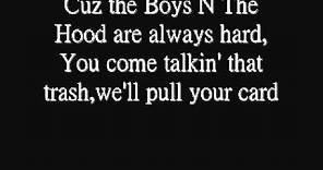 Boyz N The Hood - Eazy E - Lyrics