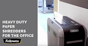 Two Powerful Commercial Paper Shredders- Fellowes Powershred® 125 Series