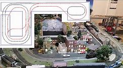 Big Lionel O gauge Table-top Layout on 8 TABLES: with full double reverse or 3 separate loops
