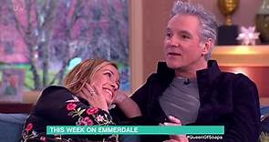 This Morning's Sharon Marshall gets cosy with Emmerdale actor Michael Praed