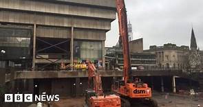Birmingham Central Library: Demolition work begins